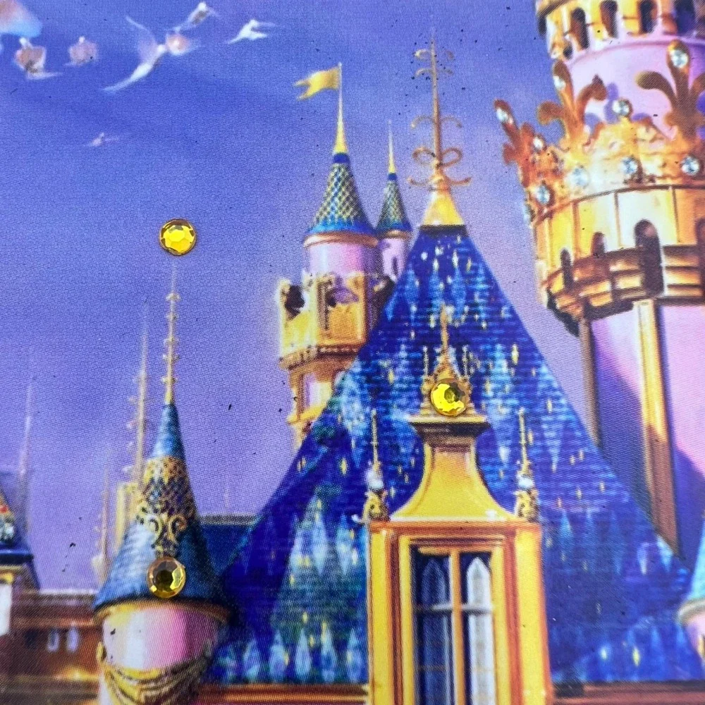 Disney Castle‎ Bejewelled Journal 50th Anniversary Disneyland Blue Navy Notebook